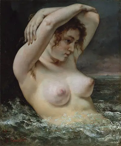 The Woman in the Waves Gustave Courbet